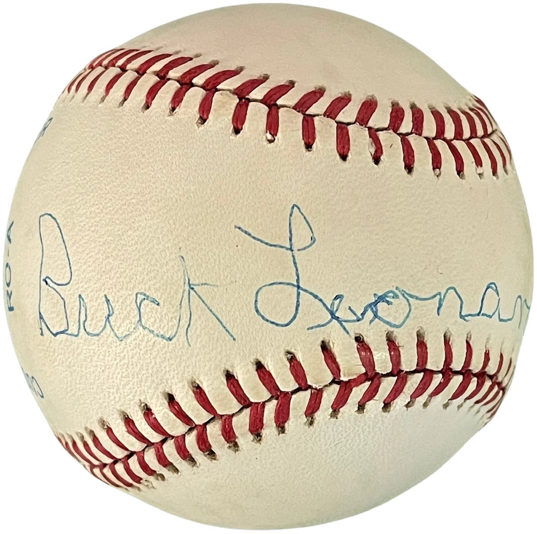 Buck Leonard Autographed Official Major League Baseball (JSA) Image 1