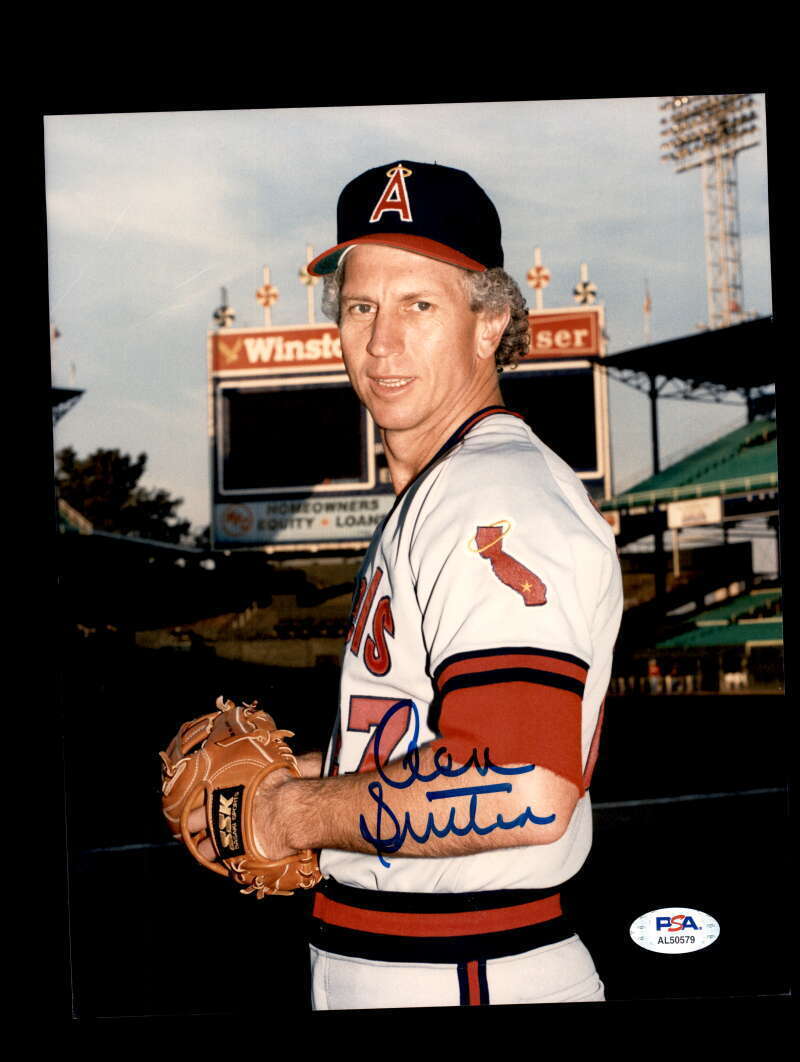 Don Sutton PSA DNA Signed  8x10 Photo Autograph Angels Image 1