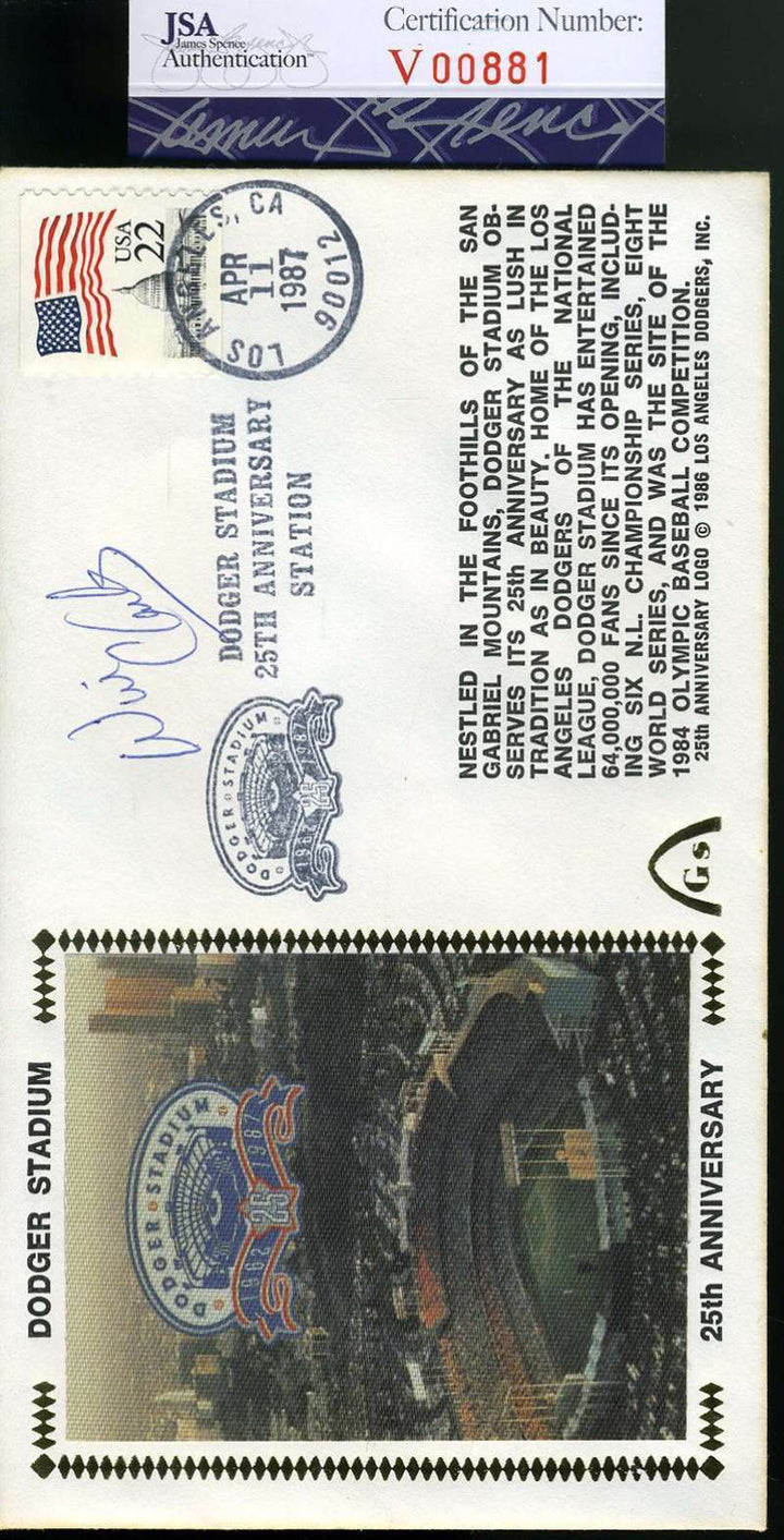 Will Clark Jsa Coa  Autograph 1987 First Day Cover Fdc Hand Signed Authentic Image 1