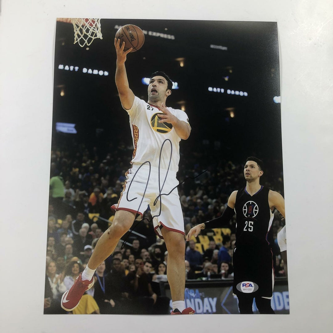 Zaza Pachulia signed 11x14 Photo PSA/DNA Golden State Warriors Autographed Image 1