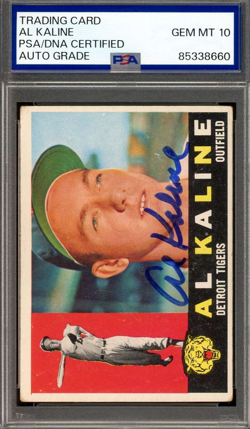 Al Kaline Gem Mint 10 PSA DNA Signed 1960 Topps Autograph Image 1