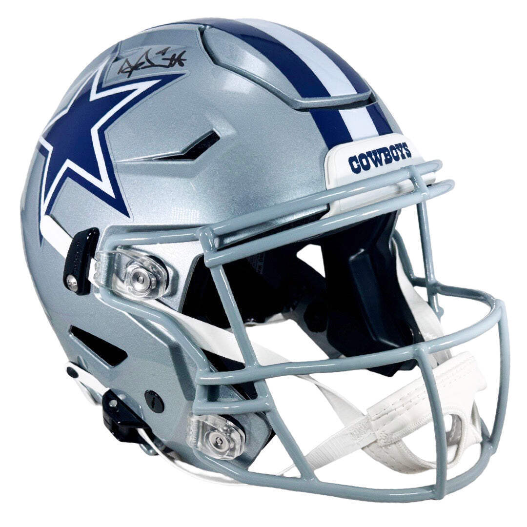 Dak Prescott Signed Dallas Cowboys Authentic SpeedFlex Full-Size Football Helmet Image 2