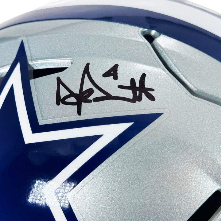 Dak Prescott Signed Dallas Cowboys Authentic SpeedFlex Full-Size Football Helmet Image 3