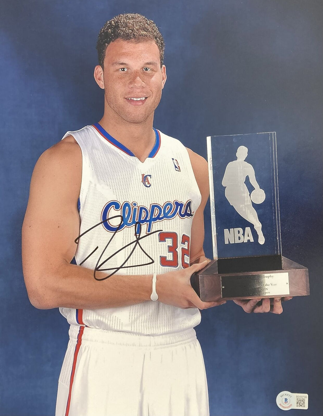 Blake Griffin Signed 11x14 Los Angeles Clippers Photo BAS Image 1