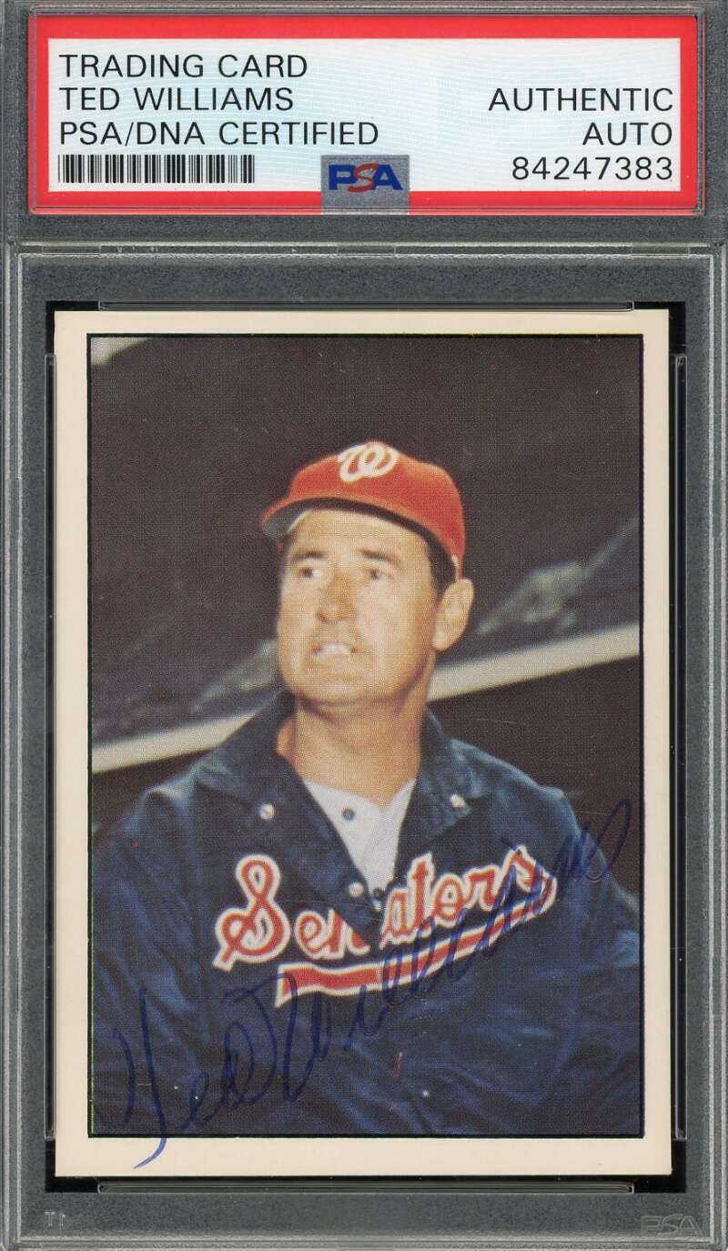 Ted Williams PSA DNA Vintage Signed 1978 TCMA The 60s Autograph Image 1