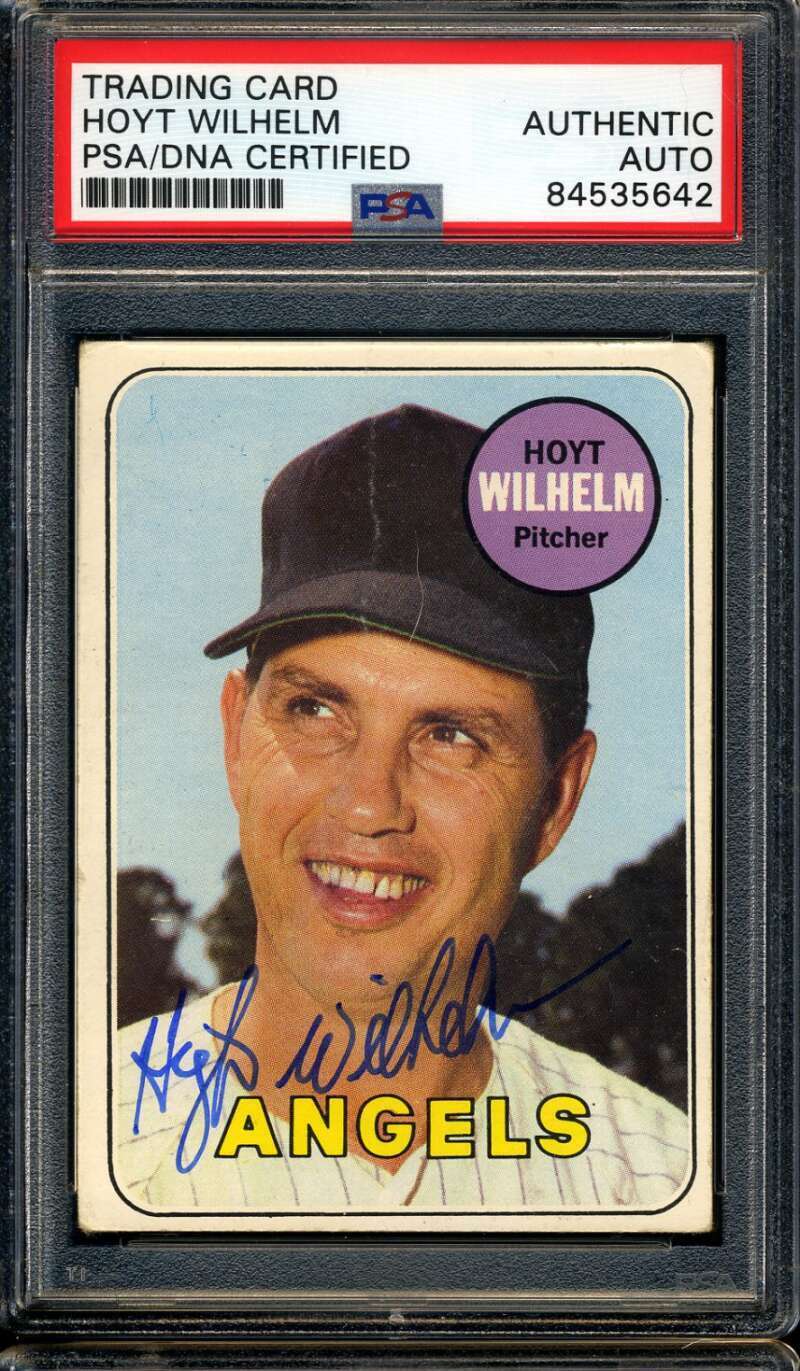 Hoyt Wilhelm PSA DNA Cert Signed 1969 Topps Autograph Image 1