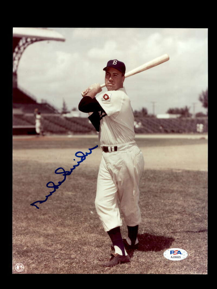 Duke Snider PSA DNA Coa Signed 8x10 Photo Autograph Image 1