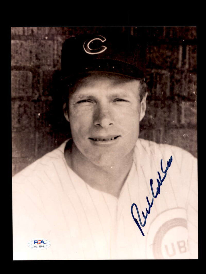 Richie Ashburn PSA DNA Signed  8x10 Photo Autograph Cubs Image 1