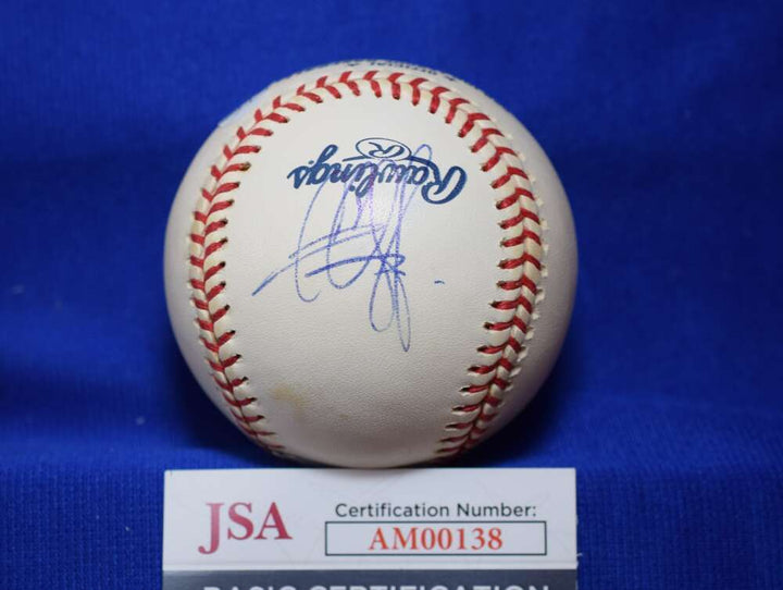 CC Sabathia JSA Coa Autograph Major League OML Signed Baseball  Image 1