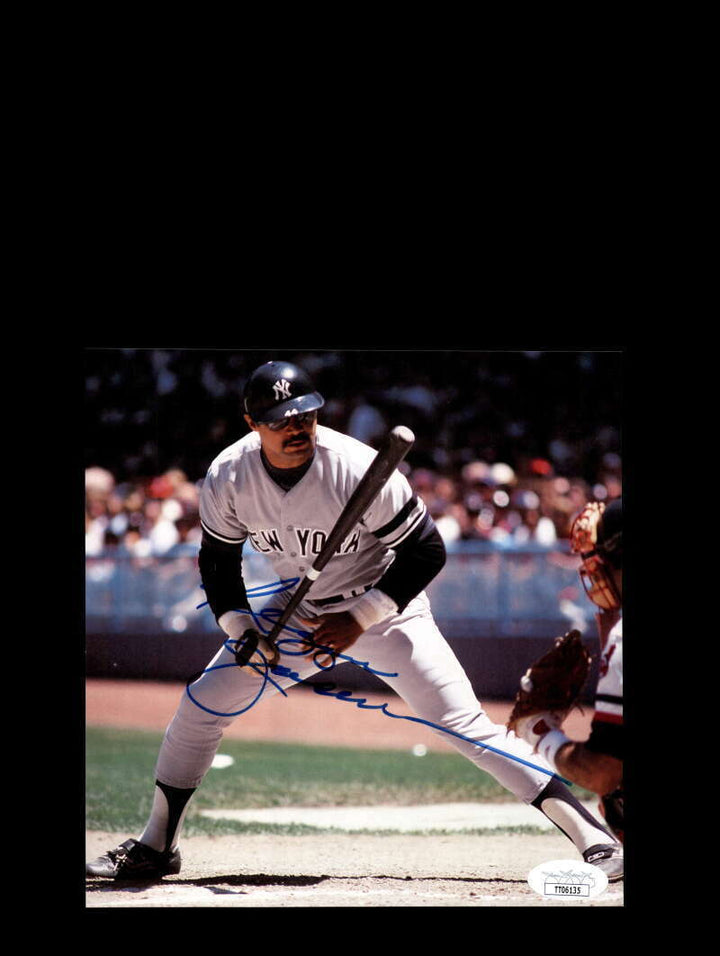 Reggie Jackson JSA Coa Signed 7x7 Photo 1970`S Yankees Autograph Image 1