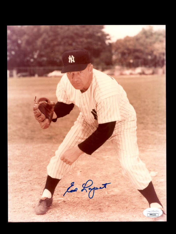 Ed Lopat JSA COA Signed  8x10 Photo Autograph Yankees Image 1