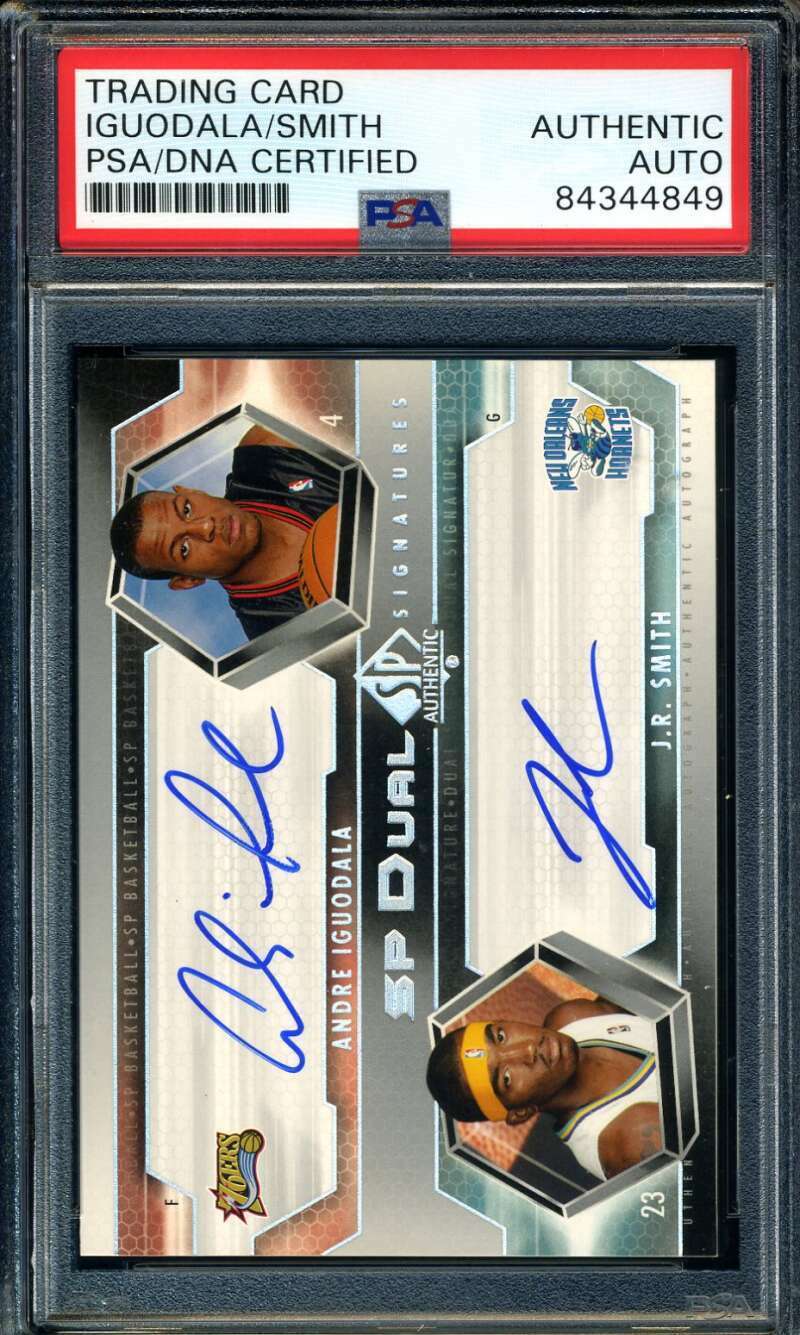 Andre Iguodala Jr Smith PSA DNA Signed 2004 SP Dual Signatures Autograph Image 1