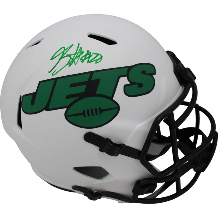 Breece Hall Autographed/Signed New York Jets Lunar F/S Helmet FAN 45776 Image 1