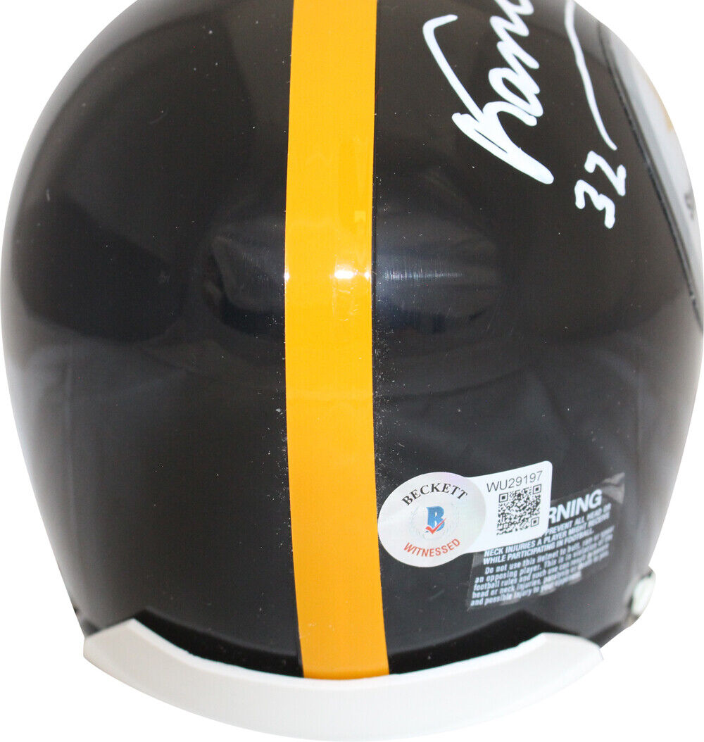 Franco Harris Signed Pittsburgh Steelers VSR4 63-76 Mini Helmet SB MVP BAS 39668 Image 3