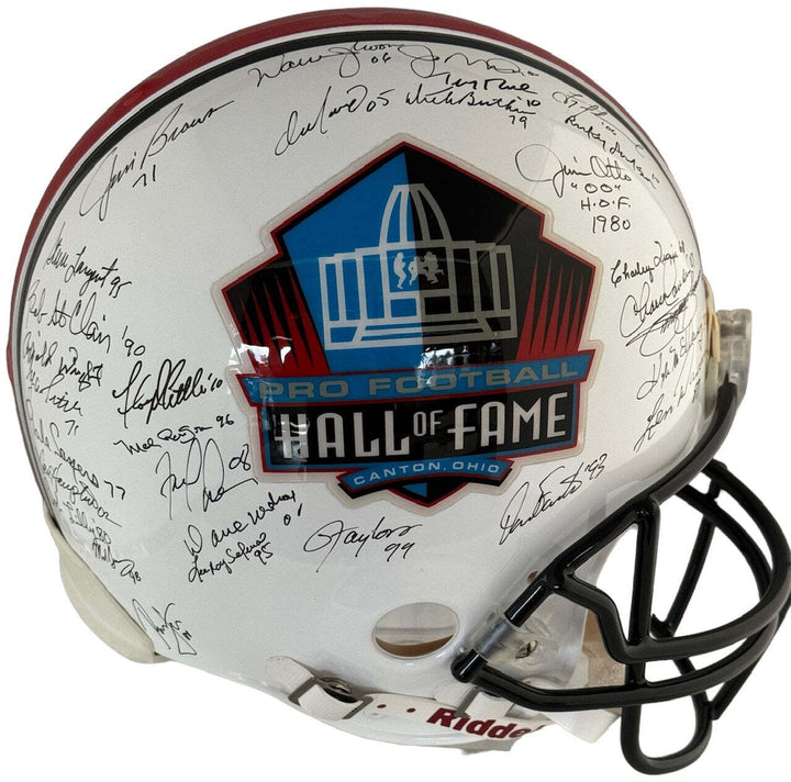 Pro Football Hall of Fame Signed Authentic Hall of Fame Helmet (JSA) Image 1