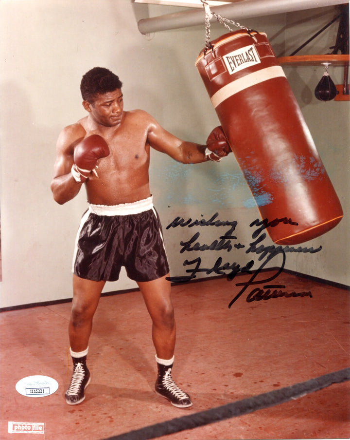 Floyd Patterson Autographed Inscribed 8x10 Photo (JSA) Image 1