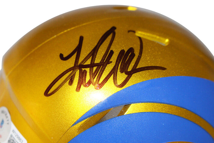 Kurt Warner Autographed/Signed St. Louis Rams Flash Spd Mini BAS 40371 Image 2