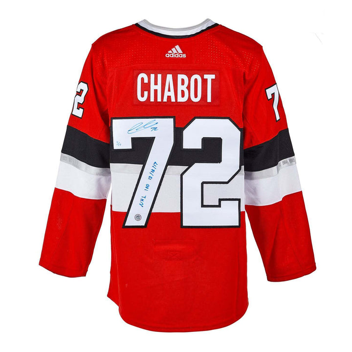 Thomas Chabot Signed Ottawa Senators NHL 100 Classic adidas Jersey #/17 Image 1