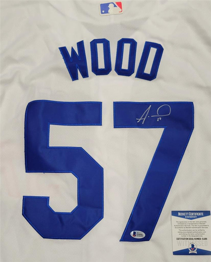 Alex Wood signed Los Angeles Dodgers Jersey autograph (B)  Beckett BAS Image 2