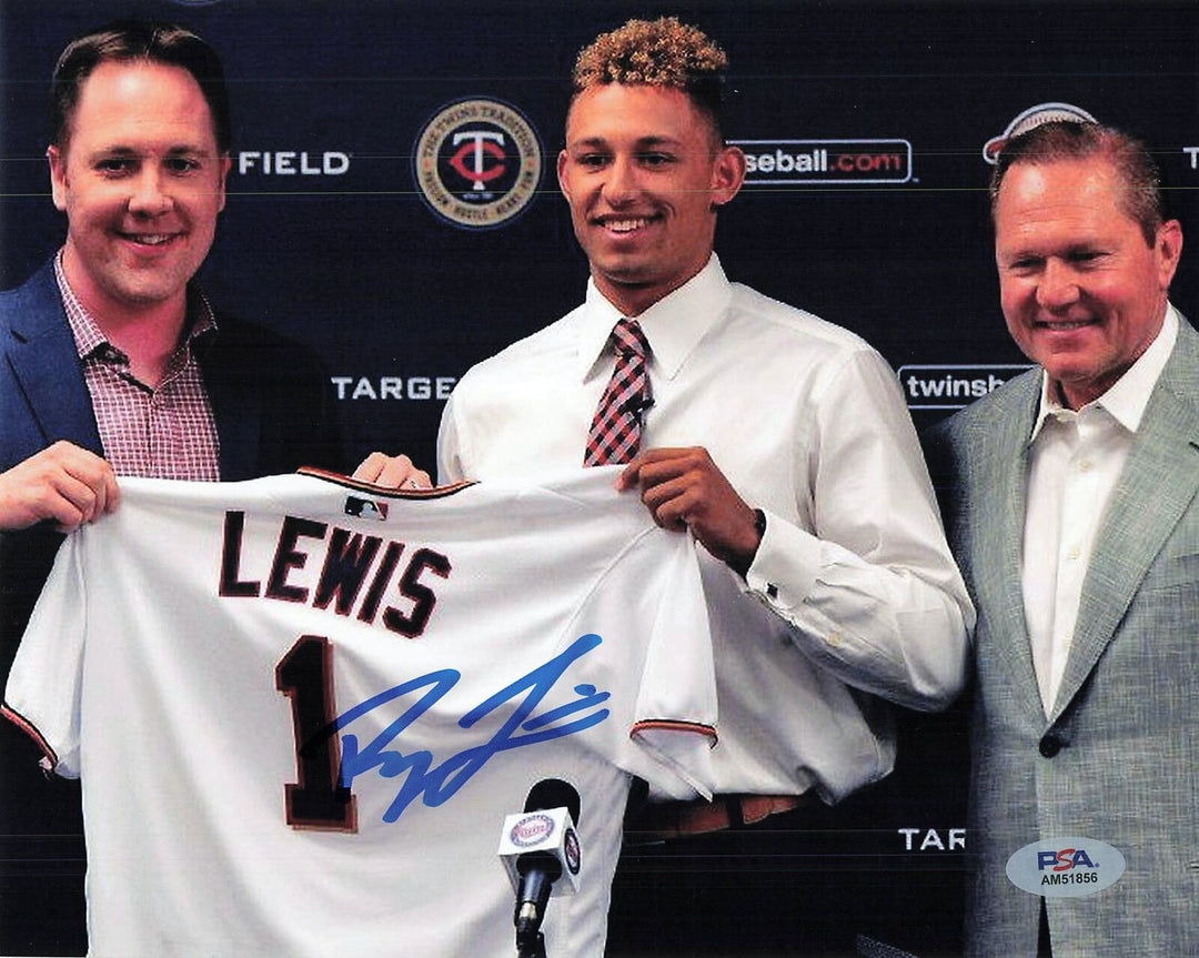 ROYCE LEWIS signed 8x10 photo PSA/DNA Minnesota Twins Autographed Image 1