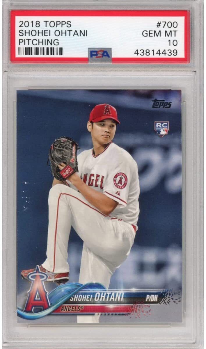 Graded 2018 Topps SHOHEI OHTANI #700 Pitching Rookie RC Card PSA 10 Image 1