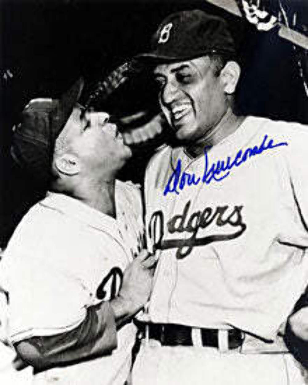 Don Newcombe Autographed / Signed 8x10 Black & White Photo Image 1