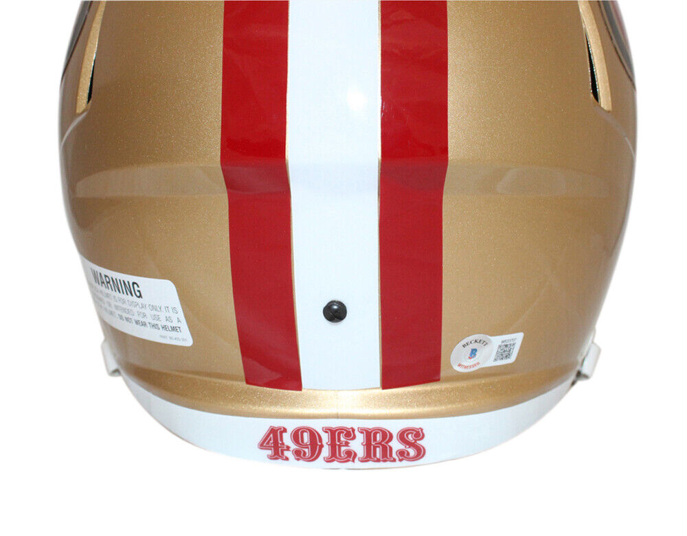 Elijah Mitchell Autographed San Francisco 49ers Speed F/S Helmet Beckett 39843 Image 3