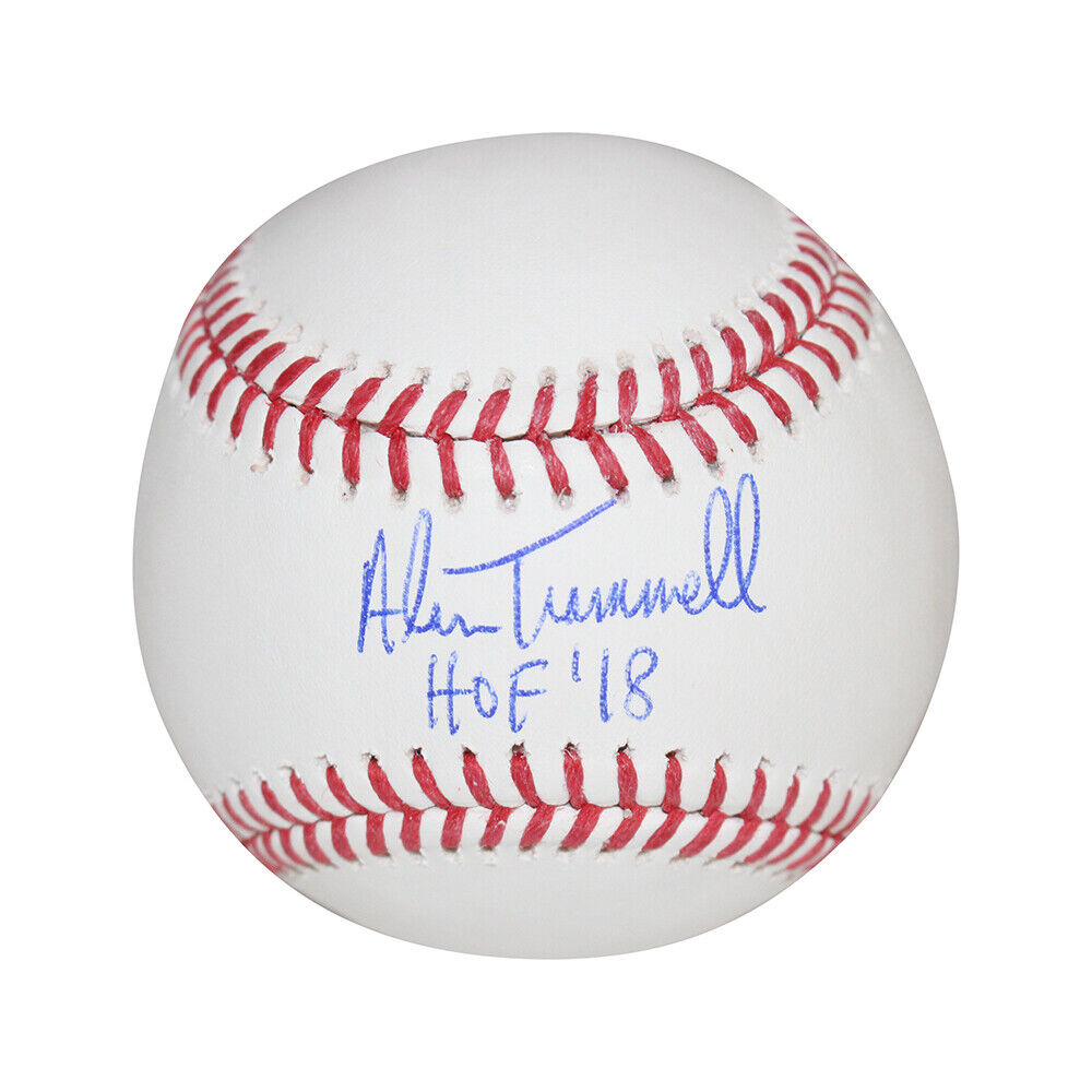 Alan Trammell Autographed/Signed Detroit Tigers Baseball HOF Beckett 40491 Image 1