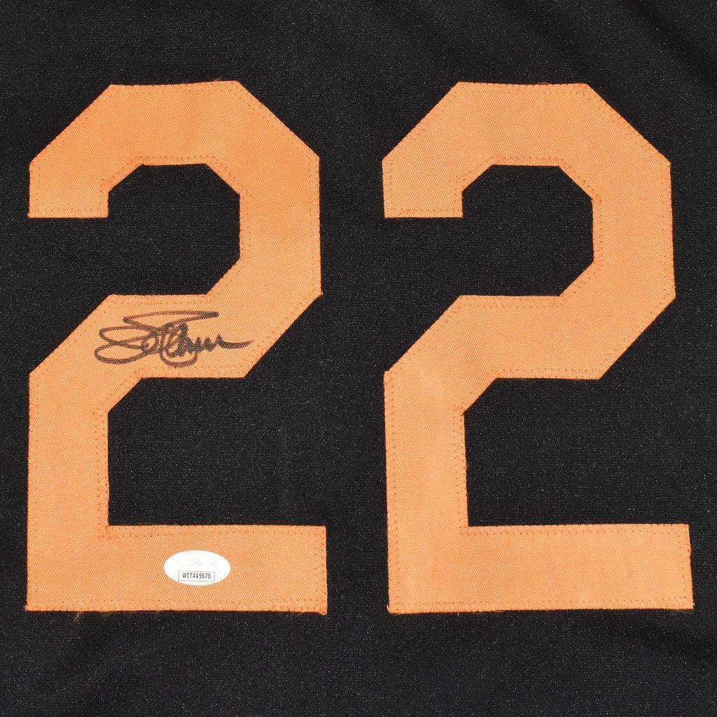 Jim Palmer Signed Baltimore Black Baseball Jersey (JSA) Image 2