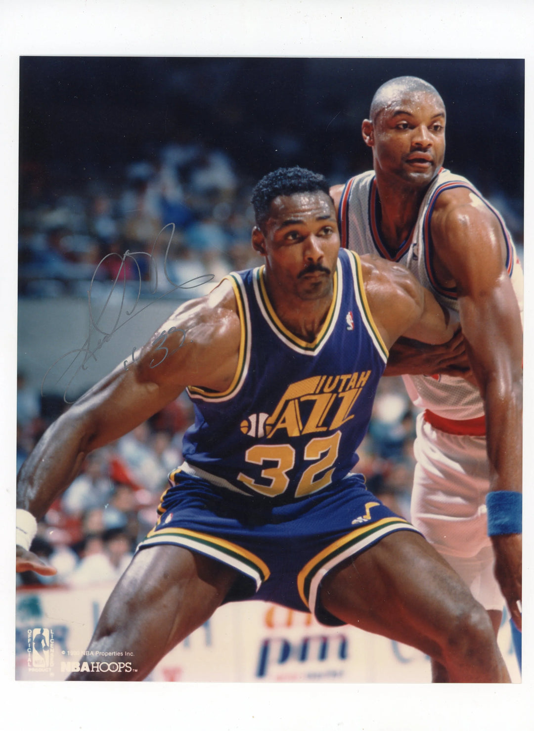 Karl Malone Autographed 8x10 Photo Image 1