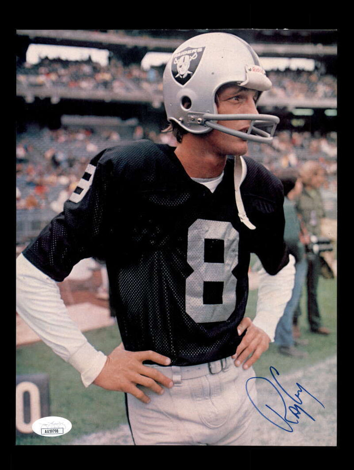 Ray Guy JSA Autograph 8x10 Signed Vintage Photo 70`s Raiders Image 1