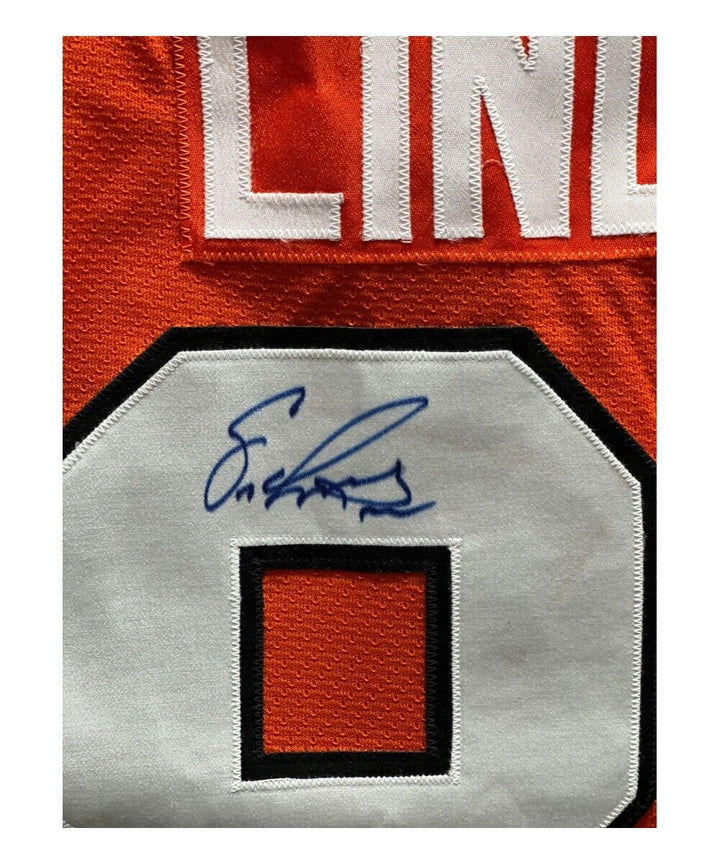 Eric Lindros Signed Philadelphia Flyers Replica Orange Jersey Beckett 42199 Image 2