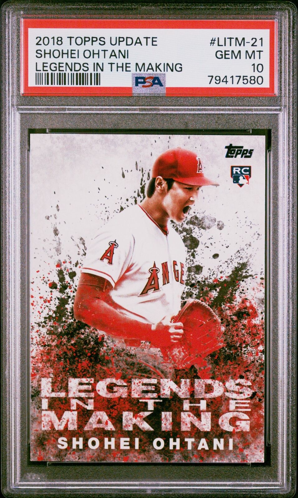 Graded 2018 Topps Upd Shohei Ohtani #LITM21 Legends Making Baseball Card PSA 10 Image 1