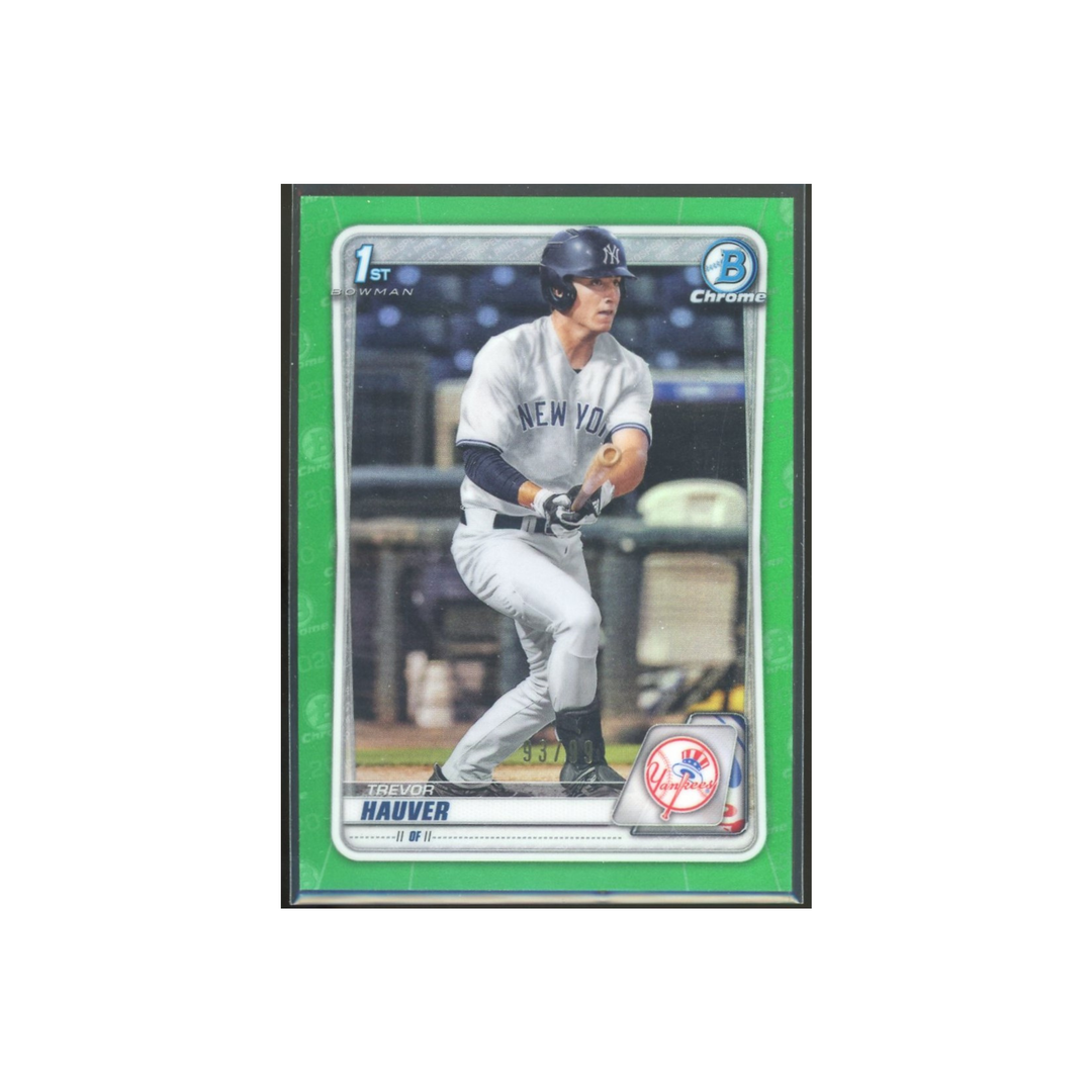 2020 Bowman Draft Baseball Chrome #BD-113: Trevor Hauver Green Refractor Rookie RC
