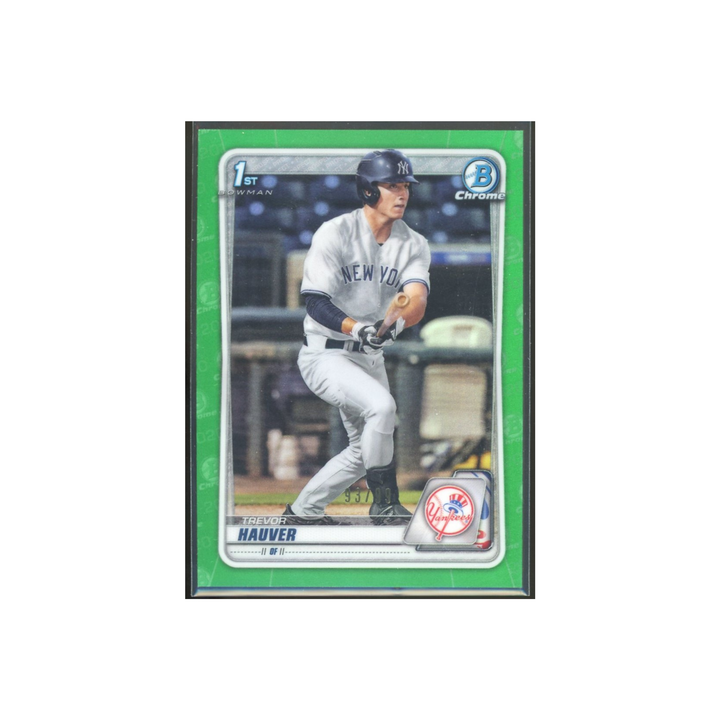 2020 Bowman Draft Baseball Chrome #BD-113: Trevor Hauver Green Refractor Rookie RC