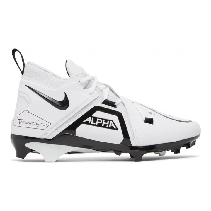 Ohio State Football Team Issued Nike Alpha Menace Pro 3 Wd P White/Black - White Wide Pair of Cleats