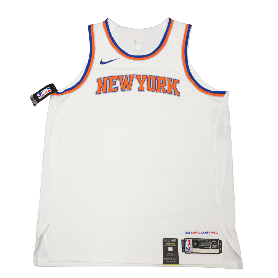 New York Knicks Authentic Nike Blank White Jersey Size 52+2