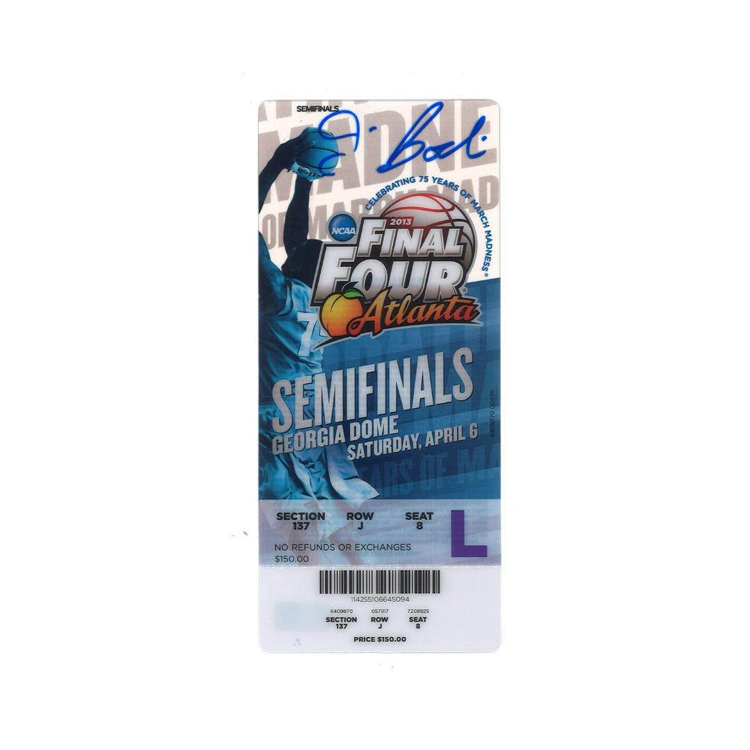 Jim Boeheim Syracuse University Autographed Signed 2013 NCAA Final Four Ticket (CX Auth)