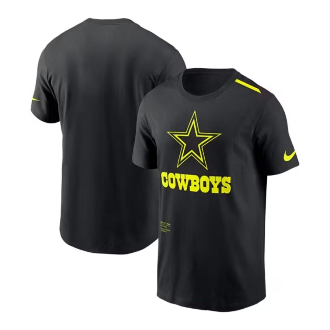 Dallas Cowboys Nike Volt Dri Fit Black Short Sleeve T Shirt