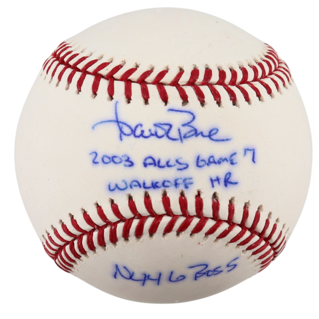 Aaron Boone New York Yankees Autographed Baseball Inscribed "2003 ALCS Game 7 Walkoff HR, NYY 6 - BOS 5" (CX Auth)