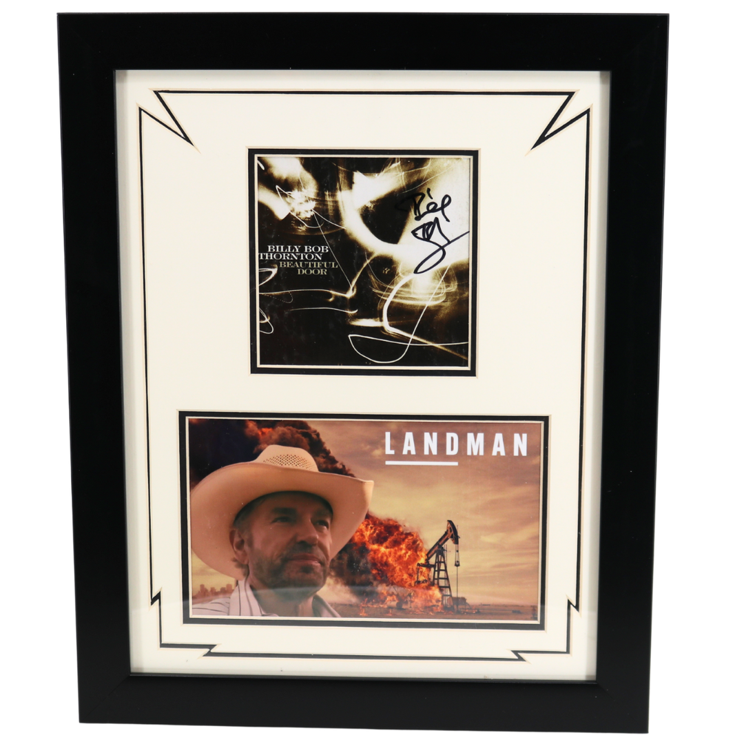 Billy Bob Thornton Autographed Beautiful Door Album Framed Landman Collage