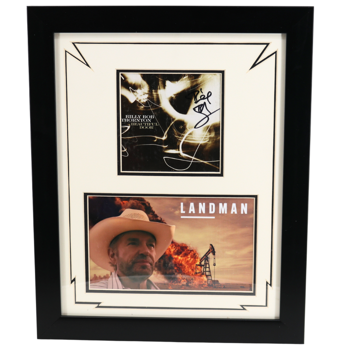 Billy Bob Thornton Autographed Beautiful Door Album Framed Landman Collage