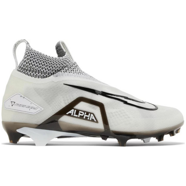Ohio State Football Team Issued Nike Alpha Menace Elite 3 Wd P White/Black Particle Grey Wide Pair of Cleats