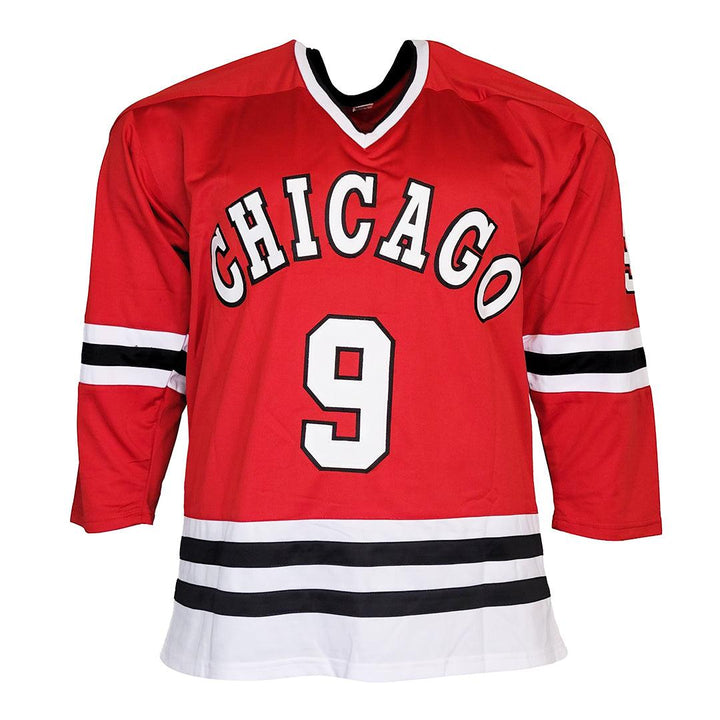 Bobby Hull Signed The Golden Jet HOF 83 Inscription Chicago Red Hockey Jersey (JSA)