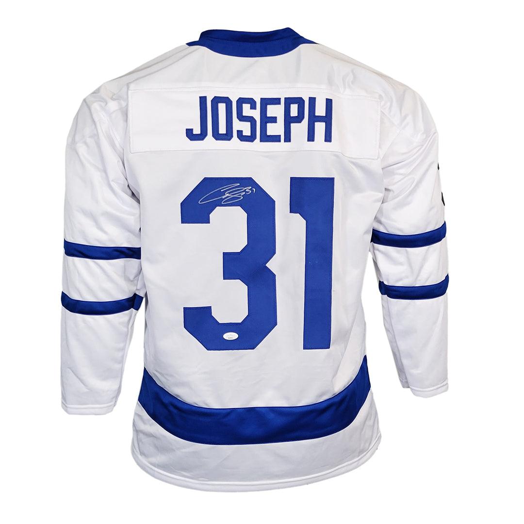 Curtis Joseph Signed Toronto White Hockey Jersey (JSA)
