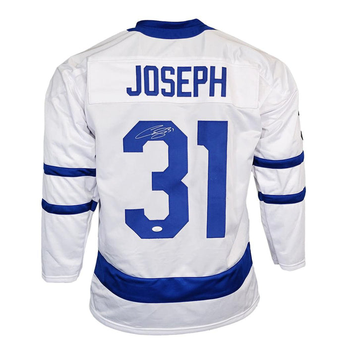 Curtis Joseph Signed Toronto White Hockey Jersey (JSA)