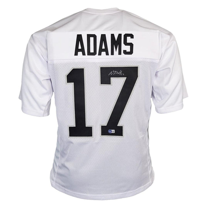 Davante Adams Signed Las Vegas White Football Jersey (Beckett)