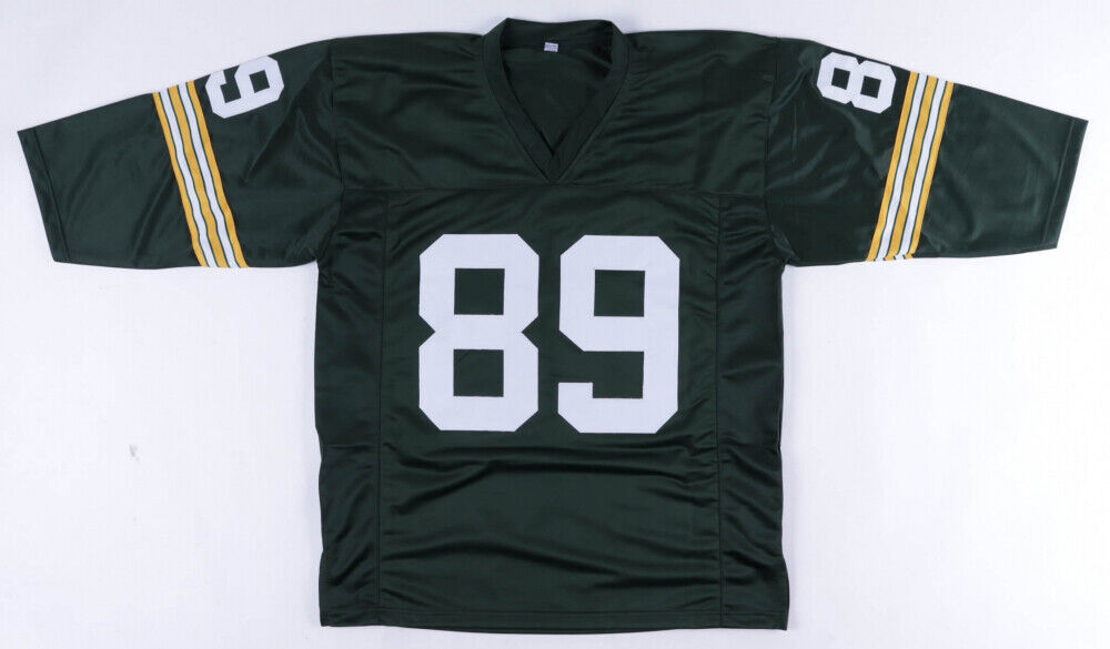 Dave Robinson Green Bay Packers and Inscribed HOF 2013 Signed Custom Jersey (JSA)