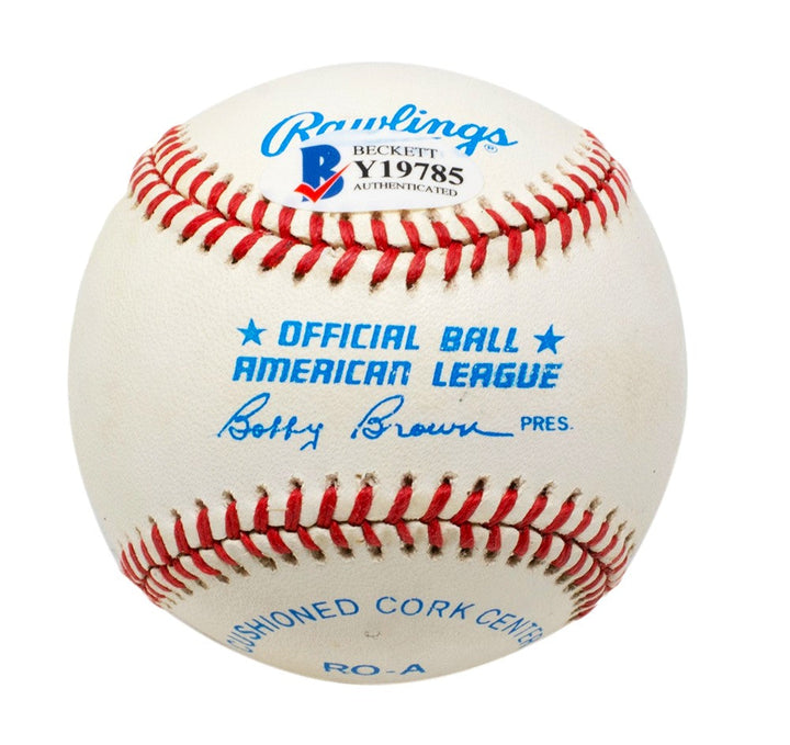 Sam Horn Boston Red Sox Signed OAL Baseball (Beckett)