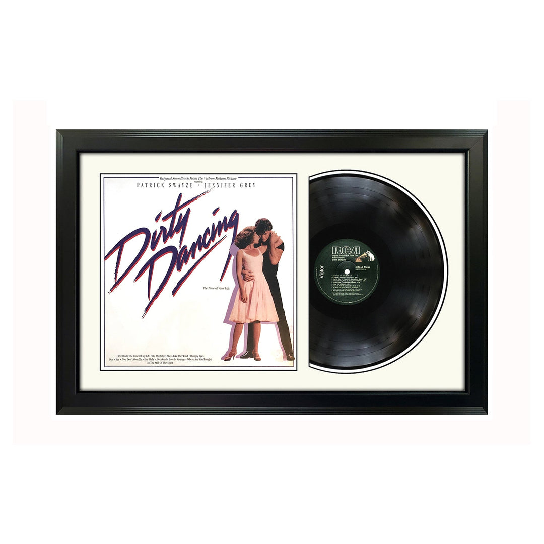 Dirty Dancing Soundtrack Vinyl Record & Cover Professionally Framed 17.5 x 26.5 Display with a White Mat